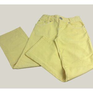 Mary-Kate And Ashley Yellow Denim Straight Leg Jeans For Girls Size 12